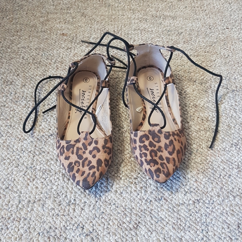 Lace Up Ballet Flats
